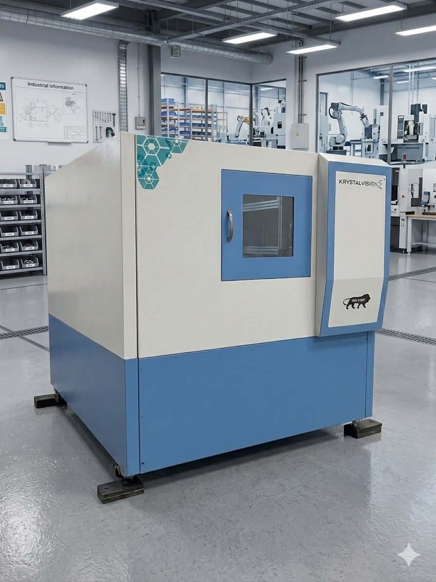 Krystalvision industrial X-ray inspection system installed in a production environment